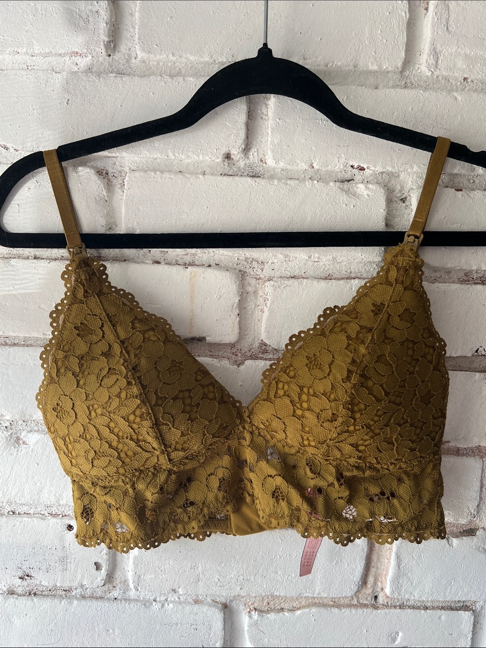 Lace Bralette in Mustard - Women Intimates & Sleepwear